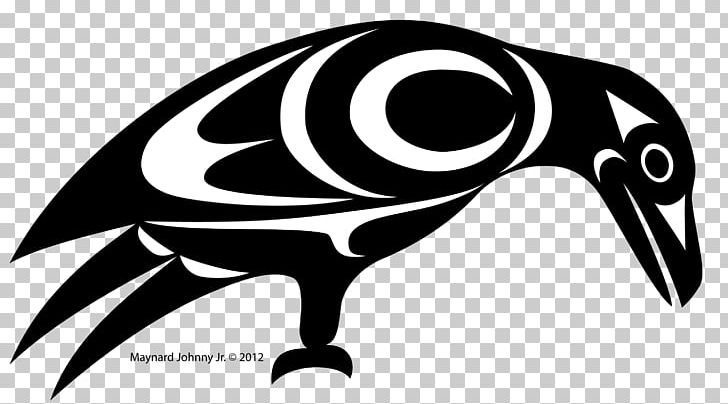 Black And White Crow Coast Salish Art PNG, Clipart, Animals, Art, Art Museum, Artwork, Beak Free PNG Download