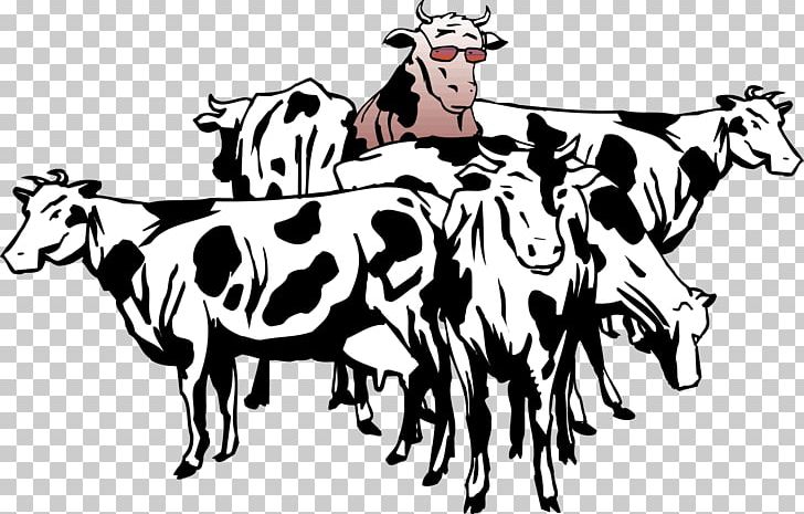 British White Cattle Beef Cattle Sheep Herd PNG, Clipart, Animal, Animals, Art, Black And White, Cartoon Free PNG Download