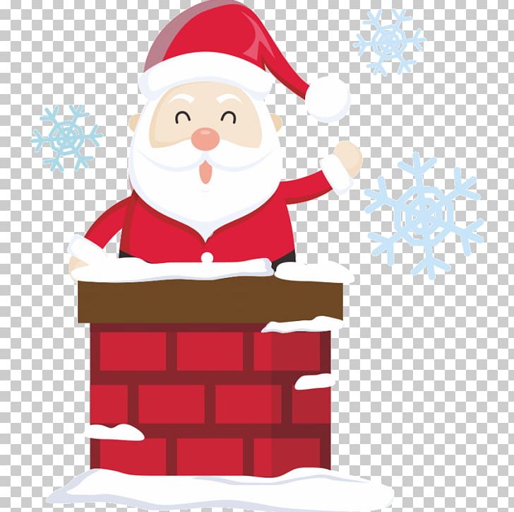 Santa Claus Christmas Mrs Claus Chimney Gift Png Clipart