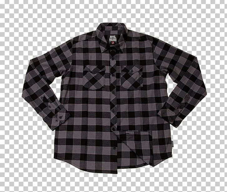 T-shirt Sleeve Tartan Flannel PNG, Clipart, Black, Blouse, Button, Check, Clothing Free PNG Download