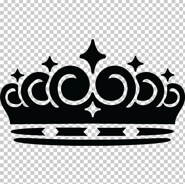 Sticker Crown Wall Decal Polyvinyl Chloride PNG, Clipart, Adhesive, Black And White, Brand, Bumper Sticker, Business Free PNG Download