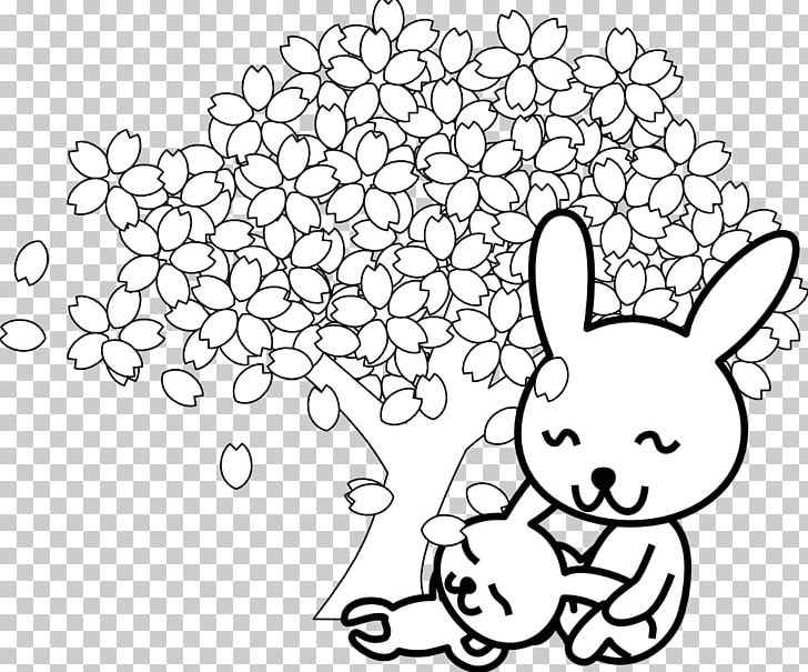 Coloring Book Cherry Blossom PNG, Clipart, Area, Black, Black And White, Blossom, Book Free PNG Download