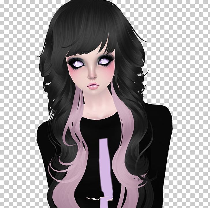 Long Hair IMVU Hairstyle Goth Subculture PNG, Clipart, Bangs, Black Hair, Brown Hair, Color, Female Free PNG Download