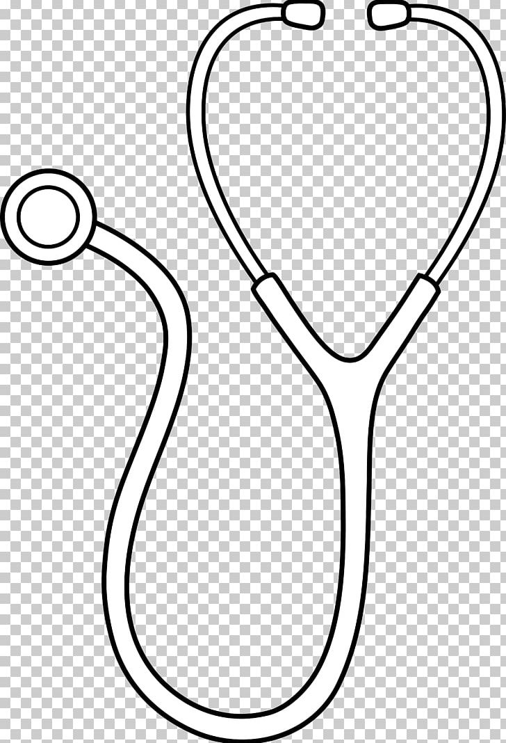 Stethoscope Medicine Physician PNG, Clipart, Area, Black And White, Body Jewelry, Circle, Coloring Book Free PNG Download