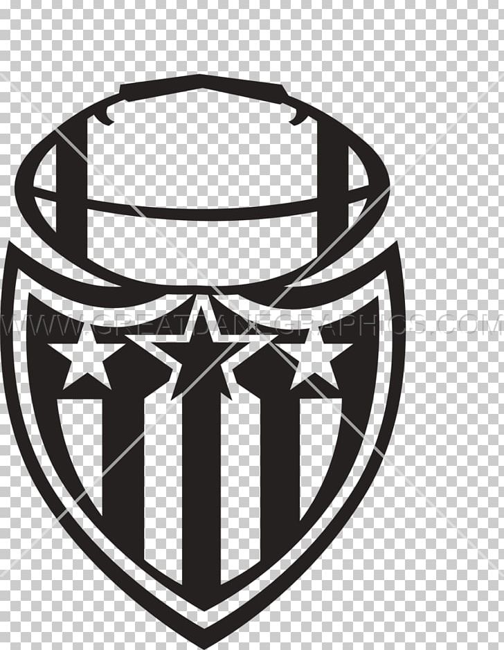 American Football Logo Printed T-shirt PNG, Clipart, American Football, Artwork, Black And White, Brand, Circle Free PNG Download