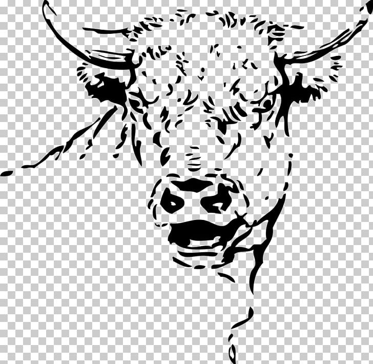 Hereford Cattle Bull Drawing PNG, Clipart, Animals, Art, Artwork, Black, Black And White Free PNG Download