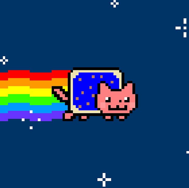 Nyan Cat YouTube PNG, Clipart, Area, Art, Blue, Cartoon, Cat Free PNG Download