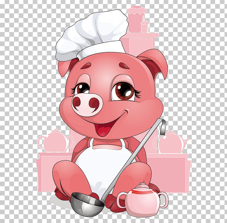 Domestic Pig Chef PNG, Clipart, Animal, Art, Cartoon, Che, Chef Cartoon Free PNG Download
