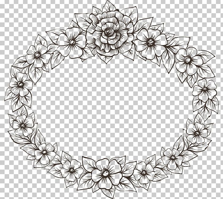 Frames Drawing Photography Black And White Ornament PNG, Clipart, Animation, Black And White, Body Jewelry, Circle, Decor Free PNG Download