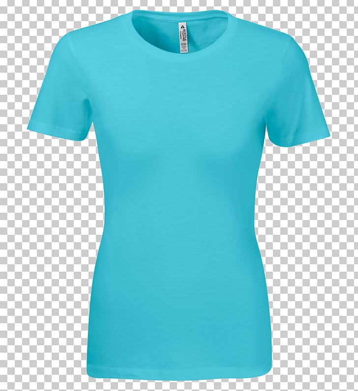 Sleeve T-shirt Shoulder Turquoise PNG, Clipart, Active Shirt, Aqua, Azure, Blue, Clothing Free PNG Download