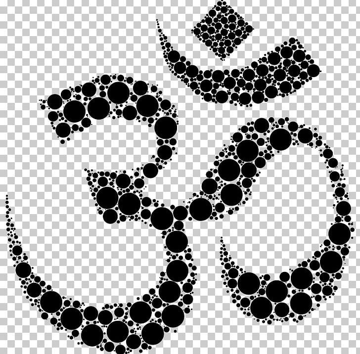 Om Symbol T-shirt PNG, Clipart, Black, Black And White, Body Jewelry, Circle, Clip Art Free PNG Download