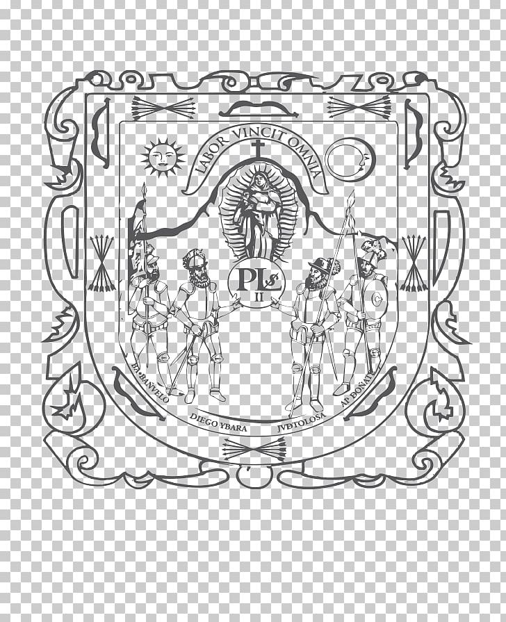 Escudo De Zacatecas Coat Of Arms Of Mexico Drawing Escudo Del Estado De Hidalgo PNG, Clipart, Area, Art, Black And White, Circle, Coat Of Arms Free PNG Download