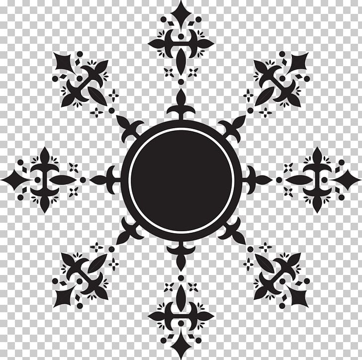 Decor Others Symmetry PNG, Clipart, Black, Black And White, Circle, Clip Art, Cross Free PNG Download
