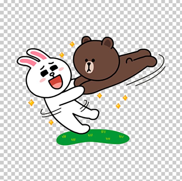 Bear Line Friends Rabbit PNG