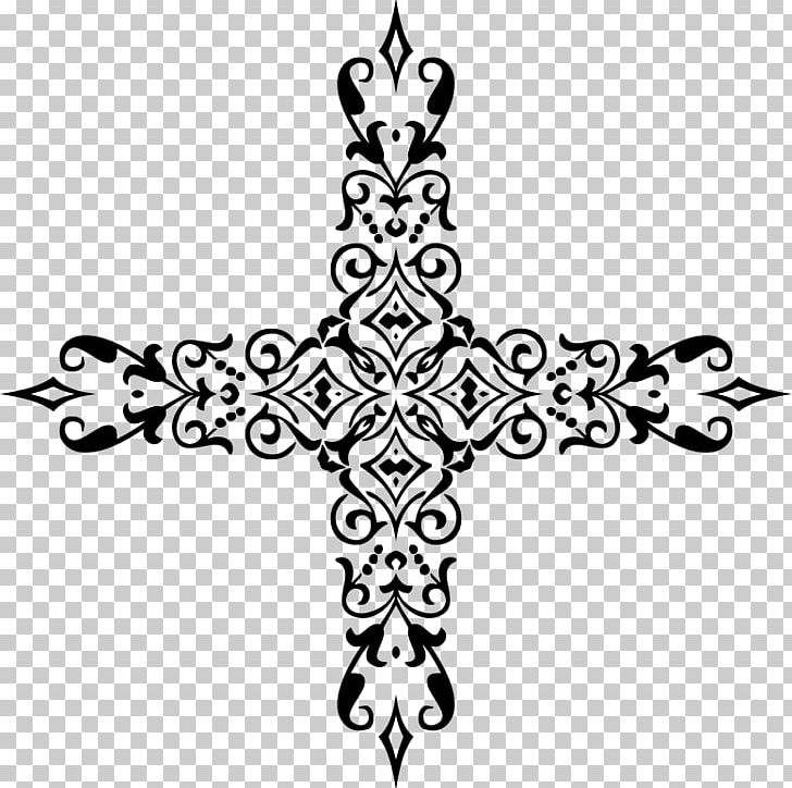 Christian Cross Ornament PNG, Clipart, Black, Black And White, Christian Cross, Christianity, Clip Art Free PNG Download