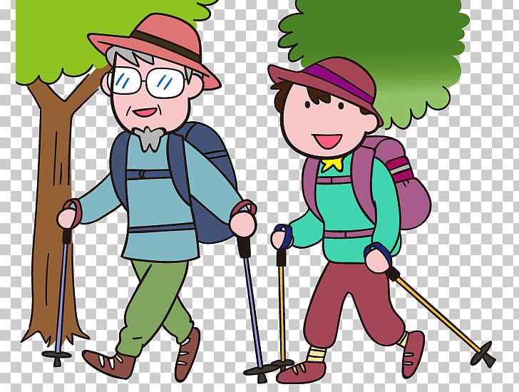 Illustration Hiking Poles Trekking PNG, Clipart, Area, Art, Artwork, Boy, Cartoon Free PNG Download