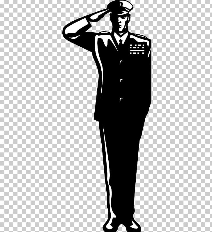 police salute silhouette