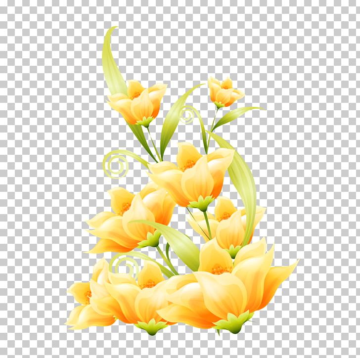 Yellow Flower Illustration PNG, Clipart, Art, Artificial Flower, Christmas Decoration, Collocation, Cut Flowers Free PNG Download