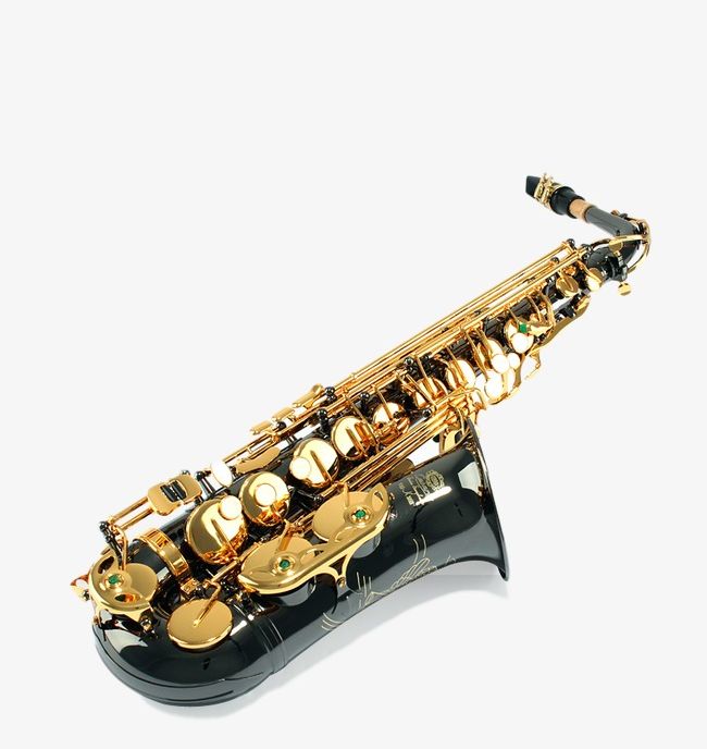 Saxophone Black Nickel Tube Gold Key PNG, Clipart, Black, Black Clipart, Blues, Gold, Gold Clipart Free PNG Download