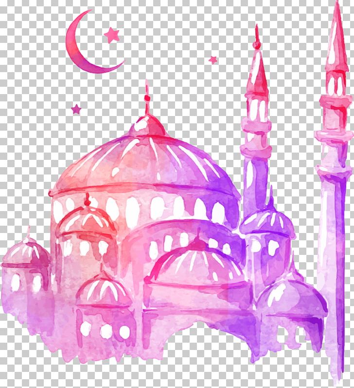 Ramadan Drawing Mosque Watercolor Painting PNG, Clipart, Art, Beautiful, Breath, Color, Color Pencil Free PNG Download