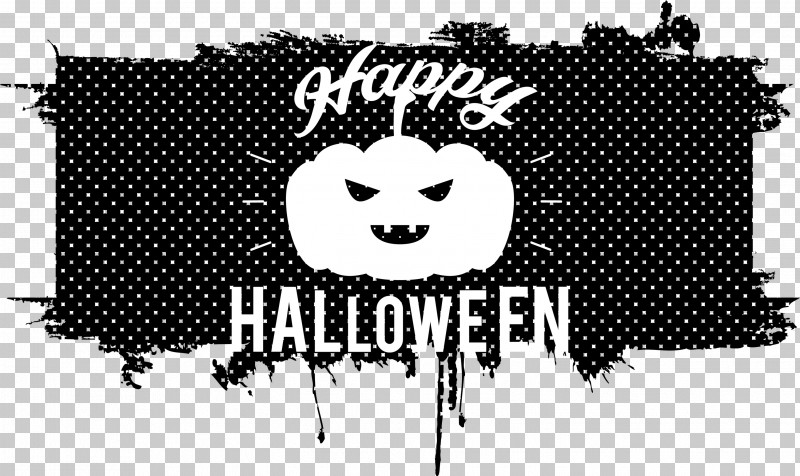 Happy Halloween PNG, Clipart, Black, Happy Halloween, Logo, M, Text Free PNG Download