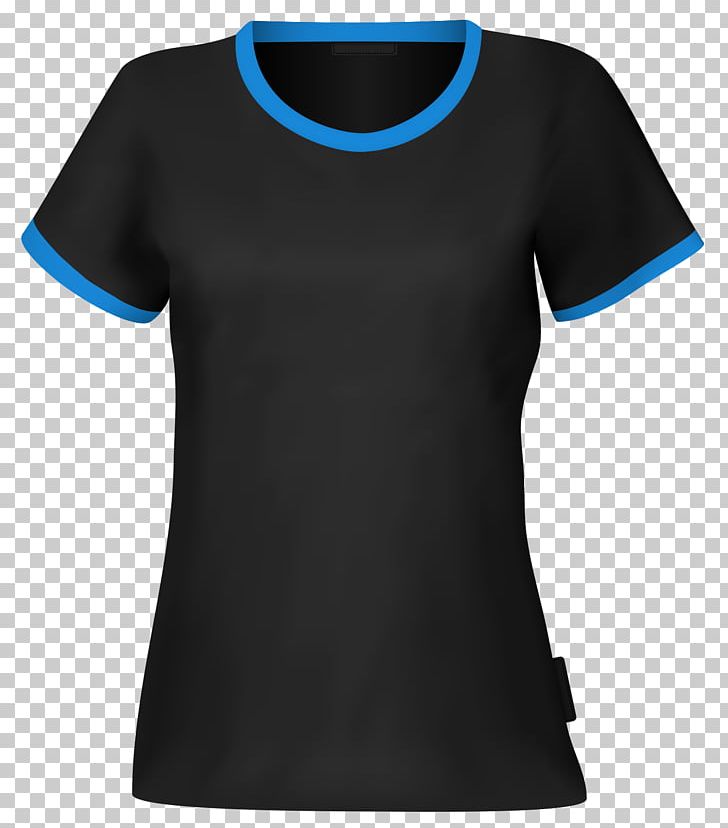 T-shirt Blue Sleeve PNG, Clipart, Active Shirt, Black, Black Background, Black Hair, Blue Free PNG Download