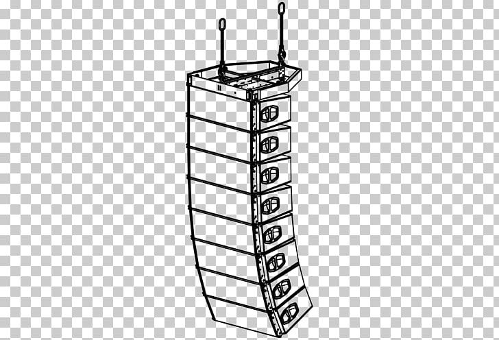 Line Array Drawing Loudspeaker Stage Technica D&b Audiotechnik PNG, Clipart, Angle, Area, Black And White, Db Audiotechnik, Drawing Free PNG Download
