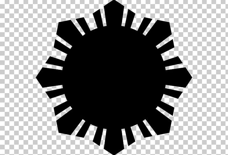 Flag Of The Philippines Philippine Declaration Of Independence Solar Symbol PNG, Clipart, Angle, Black, Black And White, Circle, Flag Free PNG Download