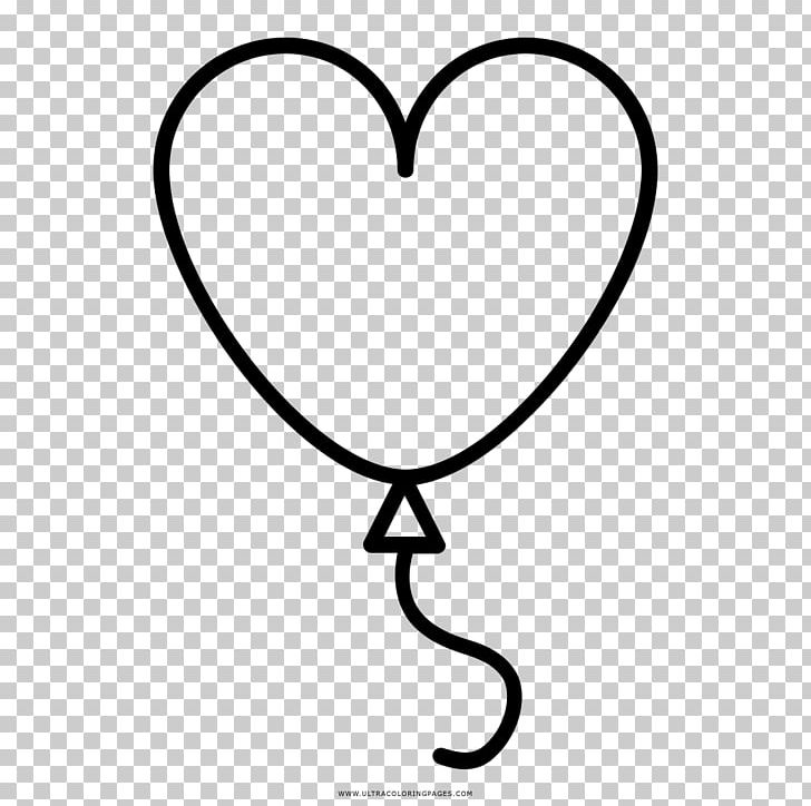 Coloring Book Drawing Toy Balloon Heart PNG, Clipart, Aerostat, Area, Ausmalbild, Balloon, Black And White Free PNG Download