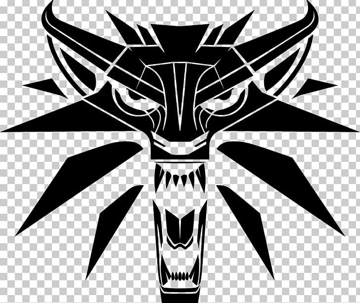 The Witcher 3: Wild Hunt Geralt Of Rivia Logo Decal PNG, Clipart, Black And White, Decal, Emblem, Fictional Character, Gaming Free PNG Download