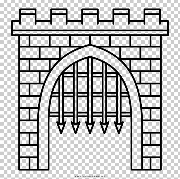 Gate Arch Drawing Castle Door PNG, Clipart, Angle, Arch, Architecture, Area, Black And White Free PNG Download