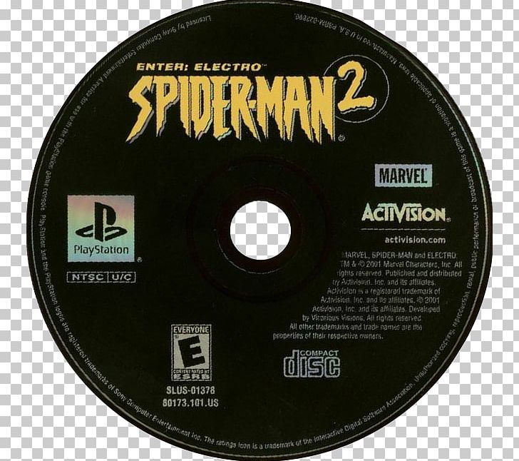 Spider-Man 2: Enter Electro PlayStation 2 Compact Disc PNG, Clipart, Brand, Compact Disc, Computer Software, Cover Art, Data Storage Device Free PNG Download