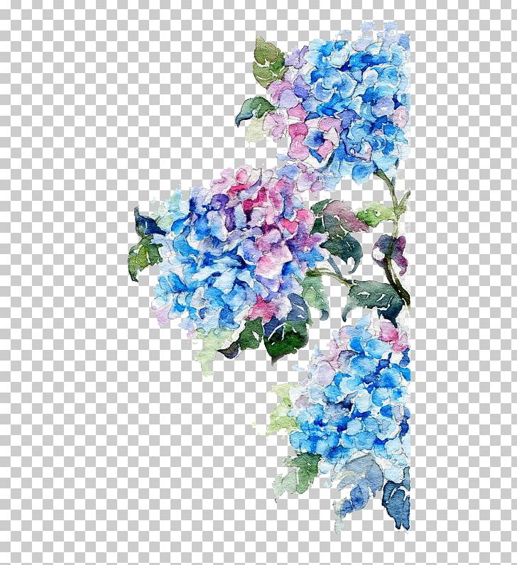 Watercolor Painting Flower Drawing PNG, Clipart, Blue, Branch, Cornales, Design, Flower Arranging Free PNG Download
