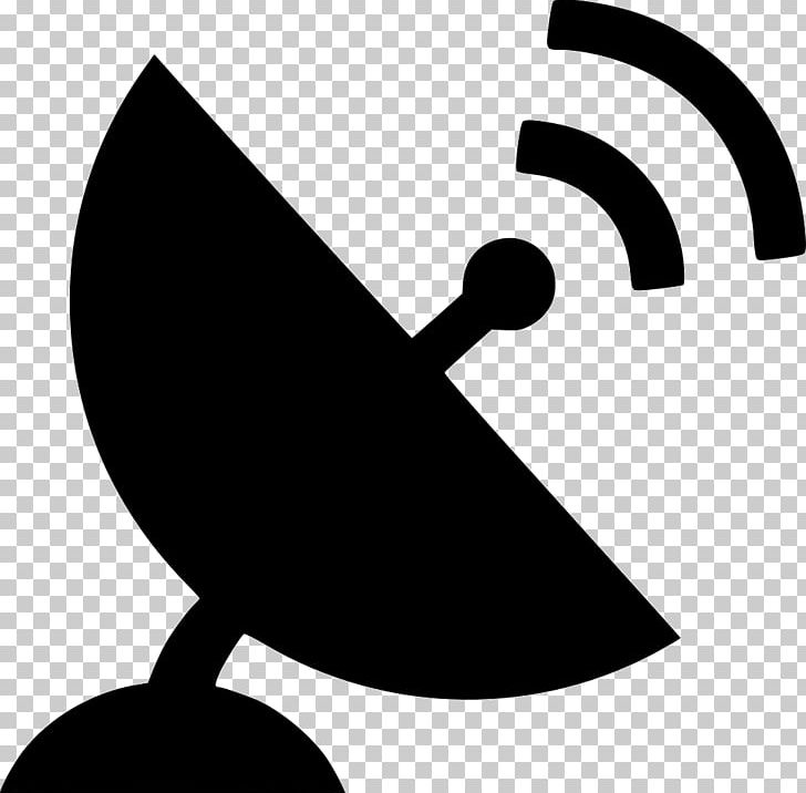 satellite dish clipart black and white