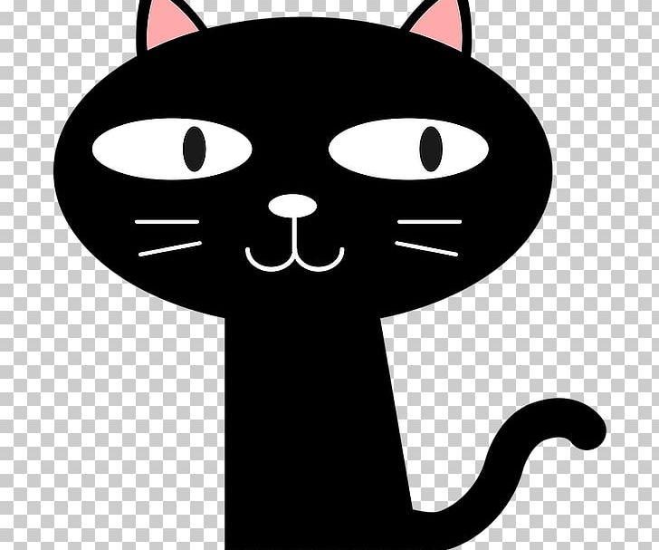 Cat Drawing Cartoon Kitten PNG, Clipart, Animals, Art, Black, Black And White, Black Cat Free PNG Download