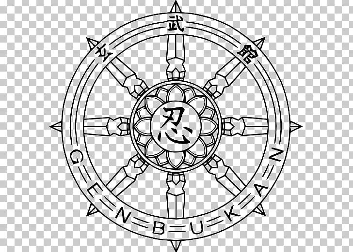 Ship's Wheel Aikido PNG, Clipart, Aikido, Angle, Area, Bicycle Wheel, Black And White Free PNG Download