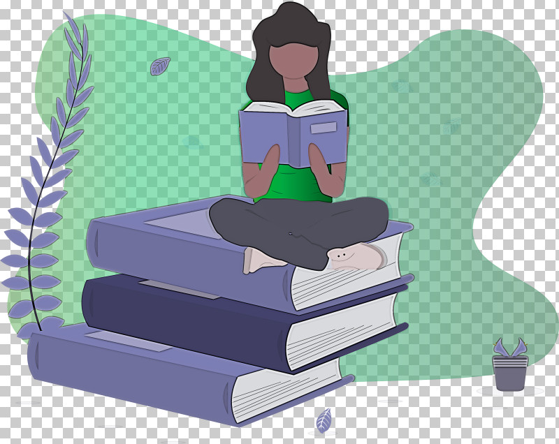 Girl Book Reading PNG, Clipart, Book, Cartoon, Furniture, Girl, Reading Free PNG Download