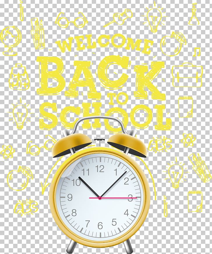 Alarm Clock Yellow PNG, Clipart, Area, Blackboard, Brand, Cartoon Alarm Clock, Circle Free PNG Download