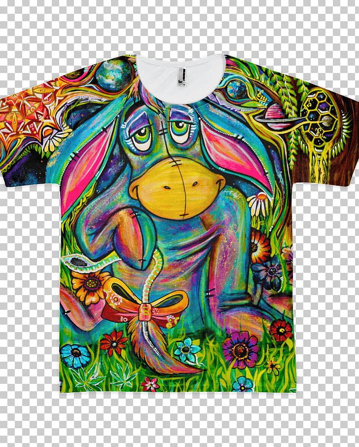 T-shirt Eeyore All Over Print Visual Arts Canvas Print PNG, Clipart, All Over Print, Art, Canvas, Canvas Print, Clothing Free PNG Download