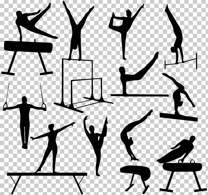 Gymnastics Silhouette Vault PNG, Clipart, Arm, Art, Balance, Balance Beam, Black And White Free PNG Download