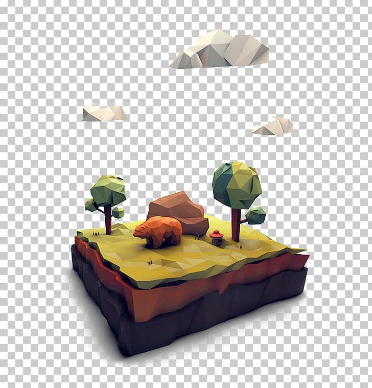 Low Poly 3D Computer Graphics Polygon Art Illustration PNG, Clipart, 3d Computer Graphics, Art, Autumn Tree, Bear, Bed Free PNG Download