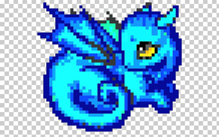 Pixel Art Dragon Bead PNG, Clipart, Area, Art, Bead, Blue, Blue Dragon