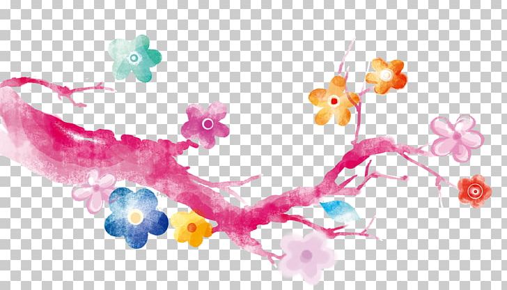 Flower Watercolor Painting Illustration PNG, Clipart, Art, Birdandflower Painting, Blossom, Branch, Cherry Blossom Free PNG Download