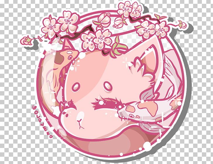 Sticker Illustration Pink M Flower PNG, Clipart,  Free PNG Download