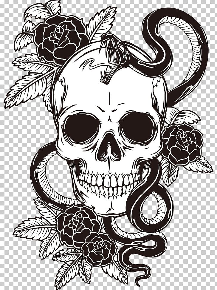 Sleeve Tattoo T Shirt Skull Png Clipart Animal Print Art Black