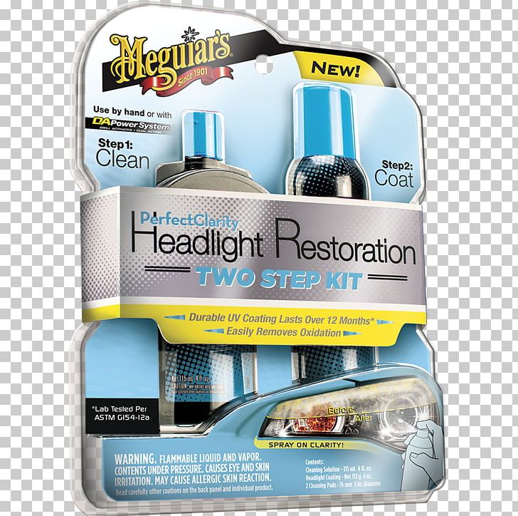 Car Meguiar's G3000 Heavy Duty Headlight Restoration Kit Plastic Headlight Restoration Meguiars G2000 Perfect Clarity Two Step Headlight Restoration Kit PNG, Clipart,  Free PNG Download