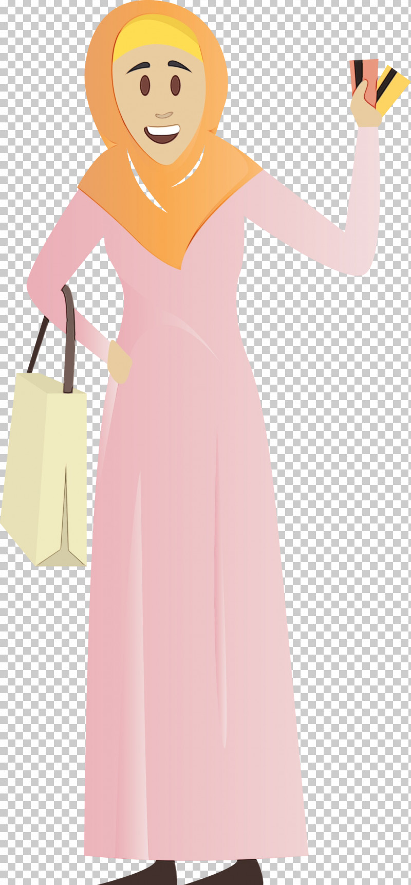 Pink Dress Clothing Shoulder Yellow PNG, Clipart, Arabic Girl, Arabic Woman, Clothing, Costume, Day Dress Free PNG Download