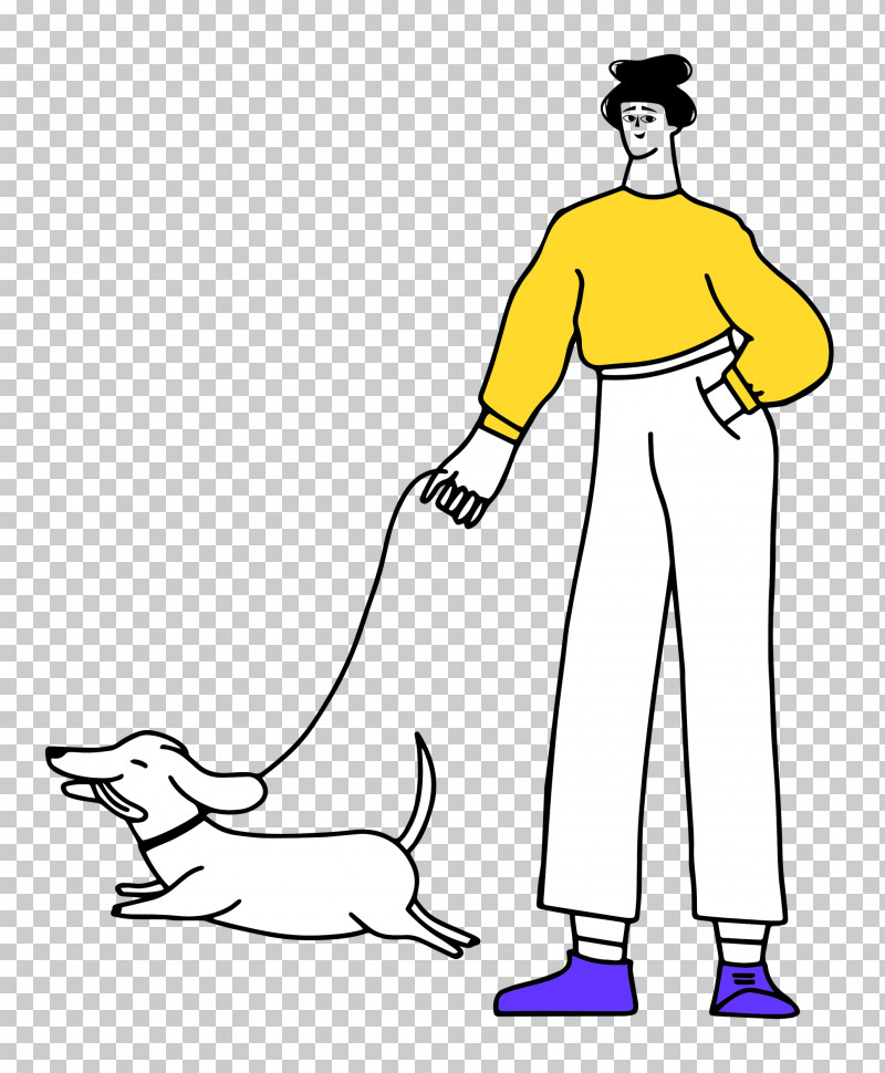 Walking The Dog PNG, Clipart, Human, Joint, Leg, Line Art, Meter Free PNG Download