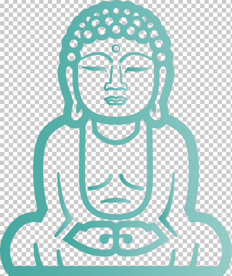 Buddha PNG, Clipart, Buddha, Green, Head, Line Art, Meditation Free PNG Download