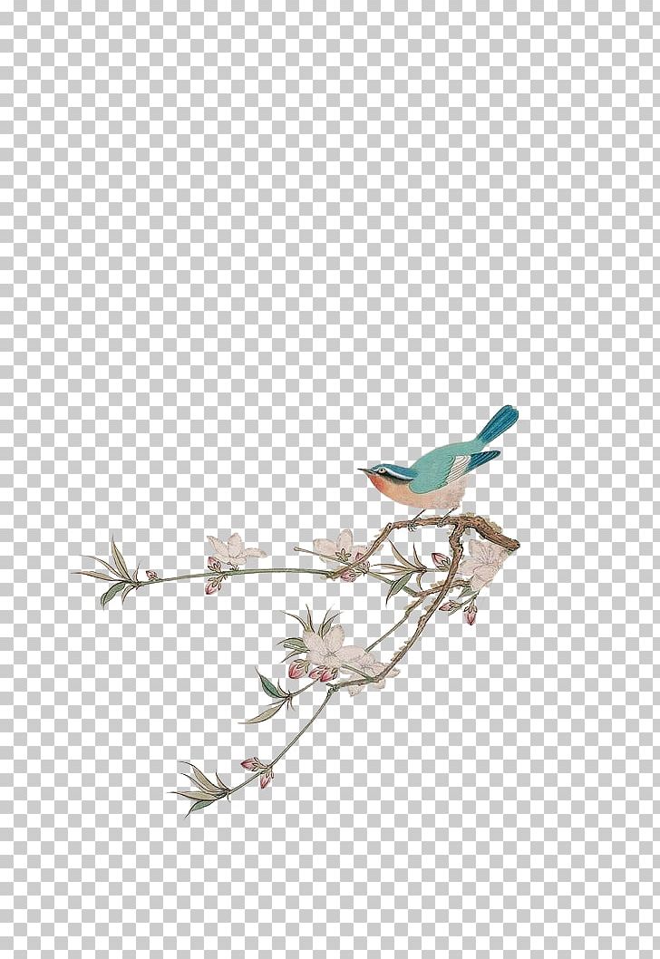 Bamboo Ink Wash Painting Chinoiserie Fengzhu PNG, Clipart, Art, Bamboo, Beak, Bird, Branch Free PNG Download